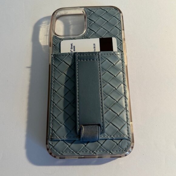 Blue Woven Walli Case and Black on Black Leopard Loopy Case for Iphone 13 - Picture 3 of 8